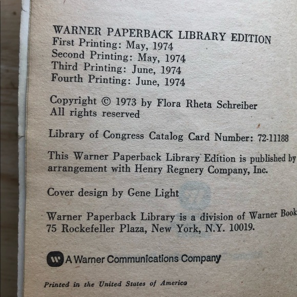 1973 Vintage SYBIL Paperback Book - Picture 4 of 5